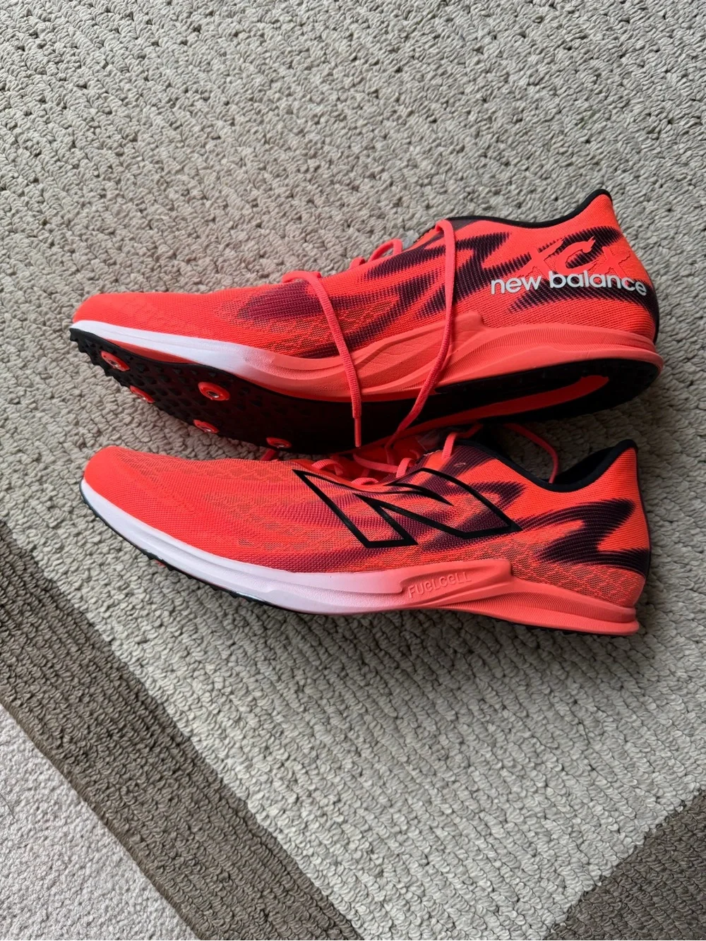 New Balance FuelCell SuperComp XC-X Neon Dragonfly Orange/Black Track Spikes